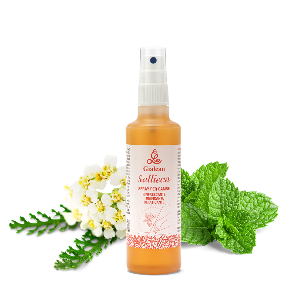 Sollievo spray per gambe rinfrescante tonificante defaticante