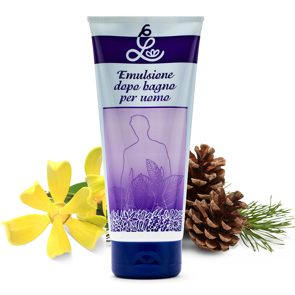 Emulsione dopo bagno per uomo